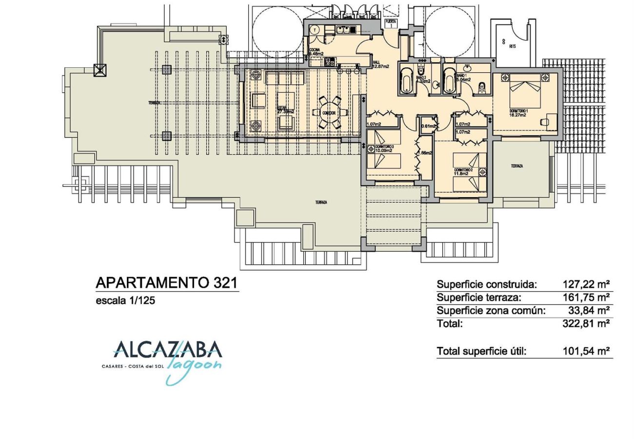 Lejlighed i Casares - Exclusive 3-bed Penthouse Alcazaba Lagoon (321)