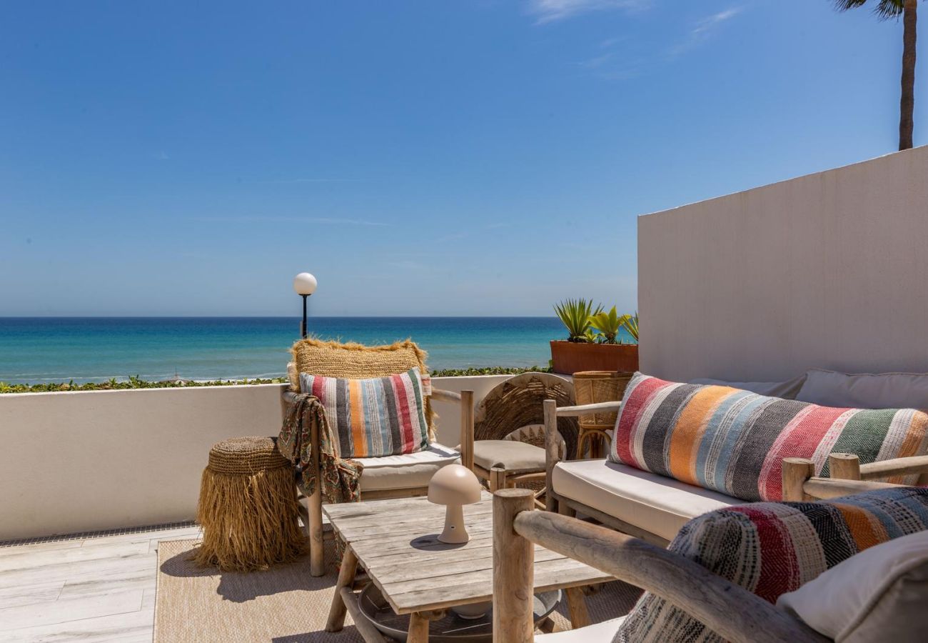 Byhus i Manilva - 3128 Beachfront Casa Luna in Aldea Beach