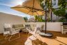 Terrace of 2 Bedroom Holiday Apartment with Pool and terrace in Estepona