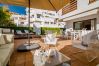 Terrace of 2 Bedroom Holiday Apartment with Pool and terrace in Estepona